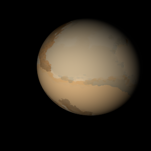 The artist's impression of TOI-1097 b artist's rendition