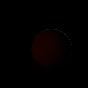 The artist's impression of TOI-1107 b artist's rendition