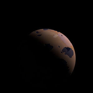The artist's impression of TOI-1117 c artist's rendition