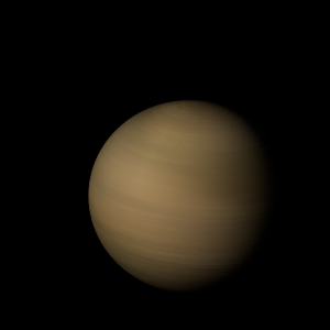 The artist's impression of TOI-1135 b artist's rendition