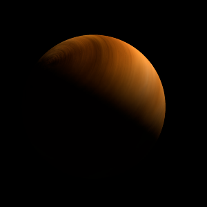 The artist's impression of TOI-1184 b artist's rendition