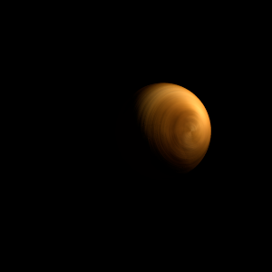 The artist's impression of TOI-1203 Ad artist's rendition