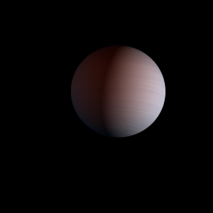 The artist's impression of TOI-1259 Ab artist's rendition