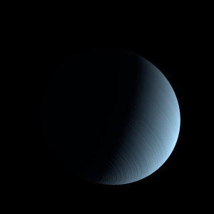 The artist's impression of TOI-1266 c artist's rendition