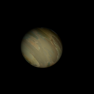 The artist's impression of TOI-1296 b artist's rendition