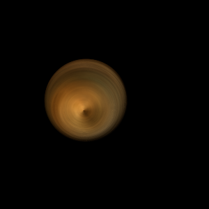 The artist's impression of TOI-1422 b artist's rendition