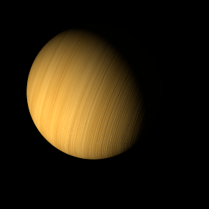 The artist's impression of TOI-1431 b artist's rendition