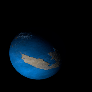 The artist's impression of TOI-1442 b artist's rendition
