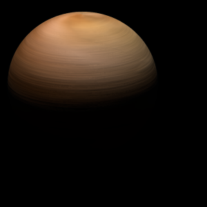 The artist's impression of TOI-1448 b artist's rendition