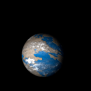 The artist's impression of TOI-1468 b artist's rendition