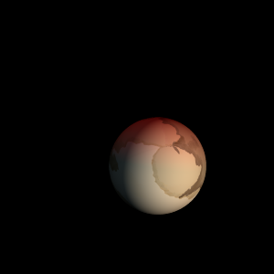 The artist's impression of TOI-1669 c artist's rendition