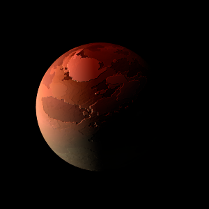 The artist's impression of TOI-1680 b artist's rendition