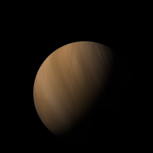 The artist's impression of TOI-1694 b artist's rendition