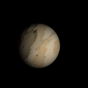 The artist's impression of TOI-1695 b artist's rendition