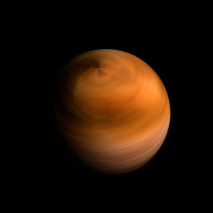The artist's impression of TOI-1696 Ab artist's rendition