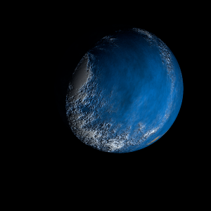 The artist's impression of TOI-1743 b artist's rendition