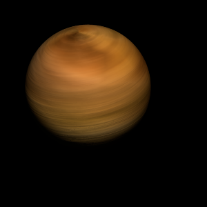 The artist's impression of TOI-1753 b artist's rendition