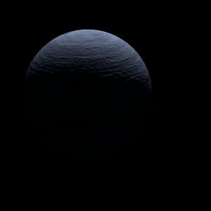 The artist's impression of TOI-1823 b artist's rendition