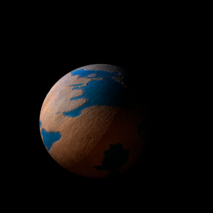 The artist's impression of TOI-1860 Ab artist's rendition