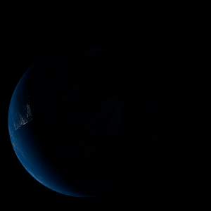 The artist's impression of TOI-2076 e artist's rendition