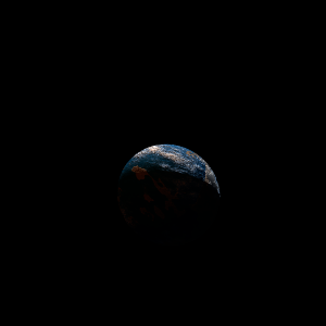 The artist's impression of TOI-2136 b artist's rendition