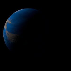 The artist's impression of TOI-2141 c artist's rendition
