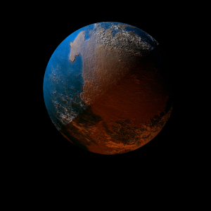 The artist's impression of TOI-2322 b artist's rendition