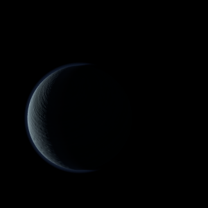 The artist's impression of TOI-2337 b artist's rendition