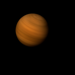 The artist's impression of TOI-2374 Bb artist's rendition