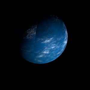 The artist's impression of TOI-2411 c artist's rendition