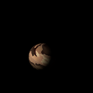 The artist's impression of TOI-2443 c artist's rendition