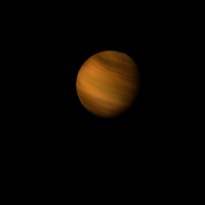 The artist's impression of TOI-2458 b artist's rendition