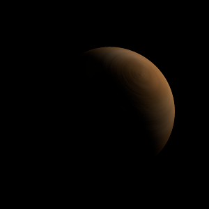 The artist's impression of TOI-2459 Bb artist's rendition