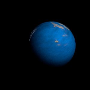 The artist's impression of TOI-2494 b artist's rendition