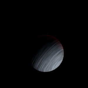 The artist's impression of TOI-2524 b artist's rendition