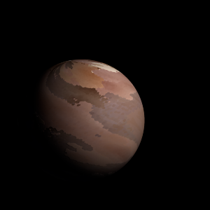 The artist's impression of TOI-4155 b artist's rendition