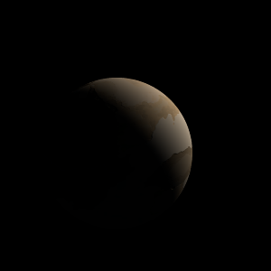 The artist's impression of TOI-4342 b artist's rendition