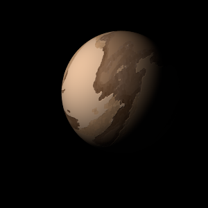 The artist's impression of TOI-4342 c artist's rendition