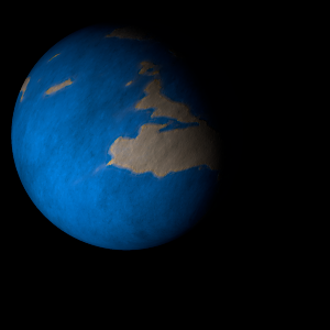 The artist's impression of TOI-4468 b artist's rendition