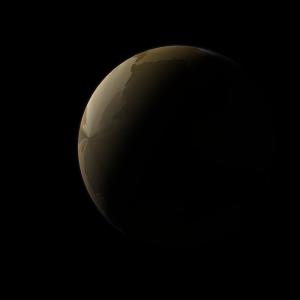 The artist's impression of TOI-4515 b artist's rendition