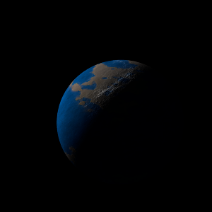 The artist's impression of TOI-470 b artist's rendition