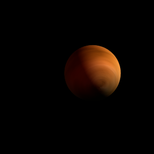 The artist's impression of TOI-4734 b artist's rendition