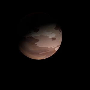 The artist's impression of TOI-5082 b artist's rendition