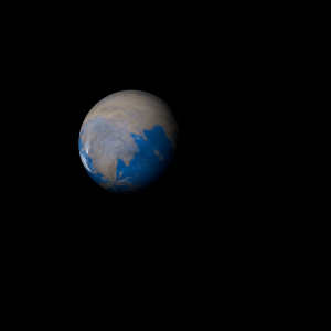 The artist's impression of TOI-5126 b artist's rendition
