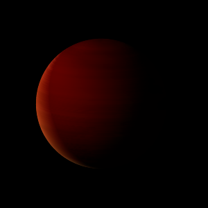 The artist's impression of TOI-5143 Ab artist's rendition