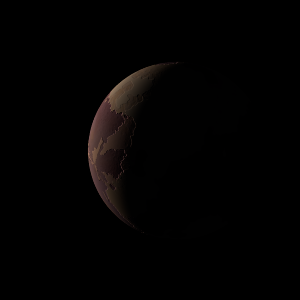 The artist's impression of TOI-521 b artist's rendition