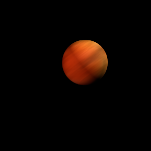 The artist's impression of TOI-5610 b artist's rendition