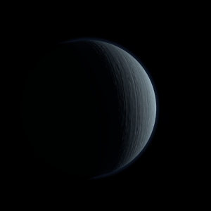 The artist's impression of TOI-5616 b artist's rendition