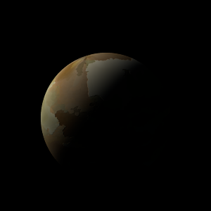 The artist's impression of TOI-5836 b artist's rendition