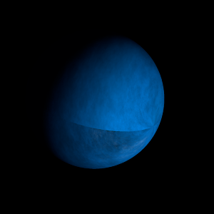 The artist's impression of TOI-5871 b artist's rendition